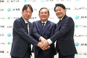 JX Advanced Metal, Mitsubishi Materials, and Mitsui Metal Hold Press Conference on the Integration of Their Copper Concentrate Procurement and Electrolytic Copper Sales Businesses